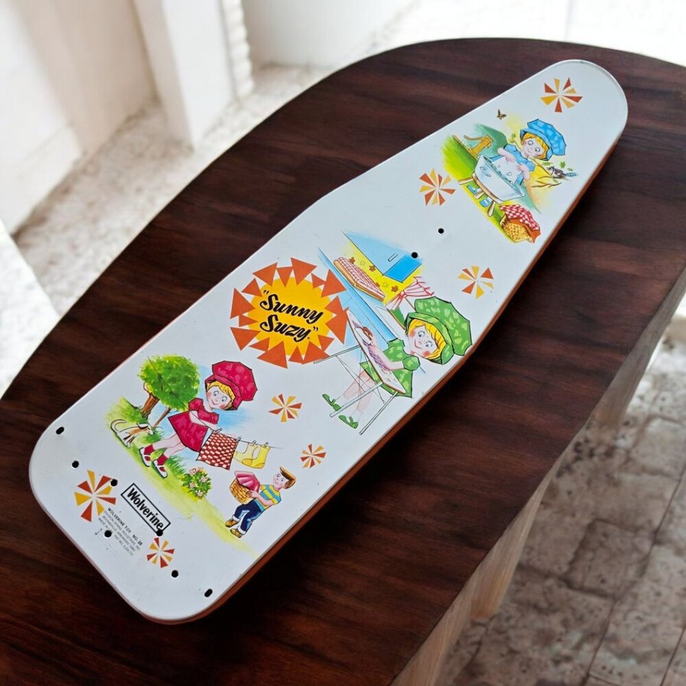 VINTAGE WOLVERINE "Sunny Suzy" Metal Fold Up Ironing Board